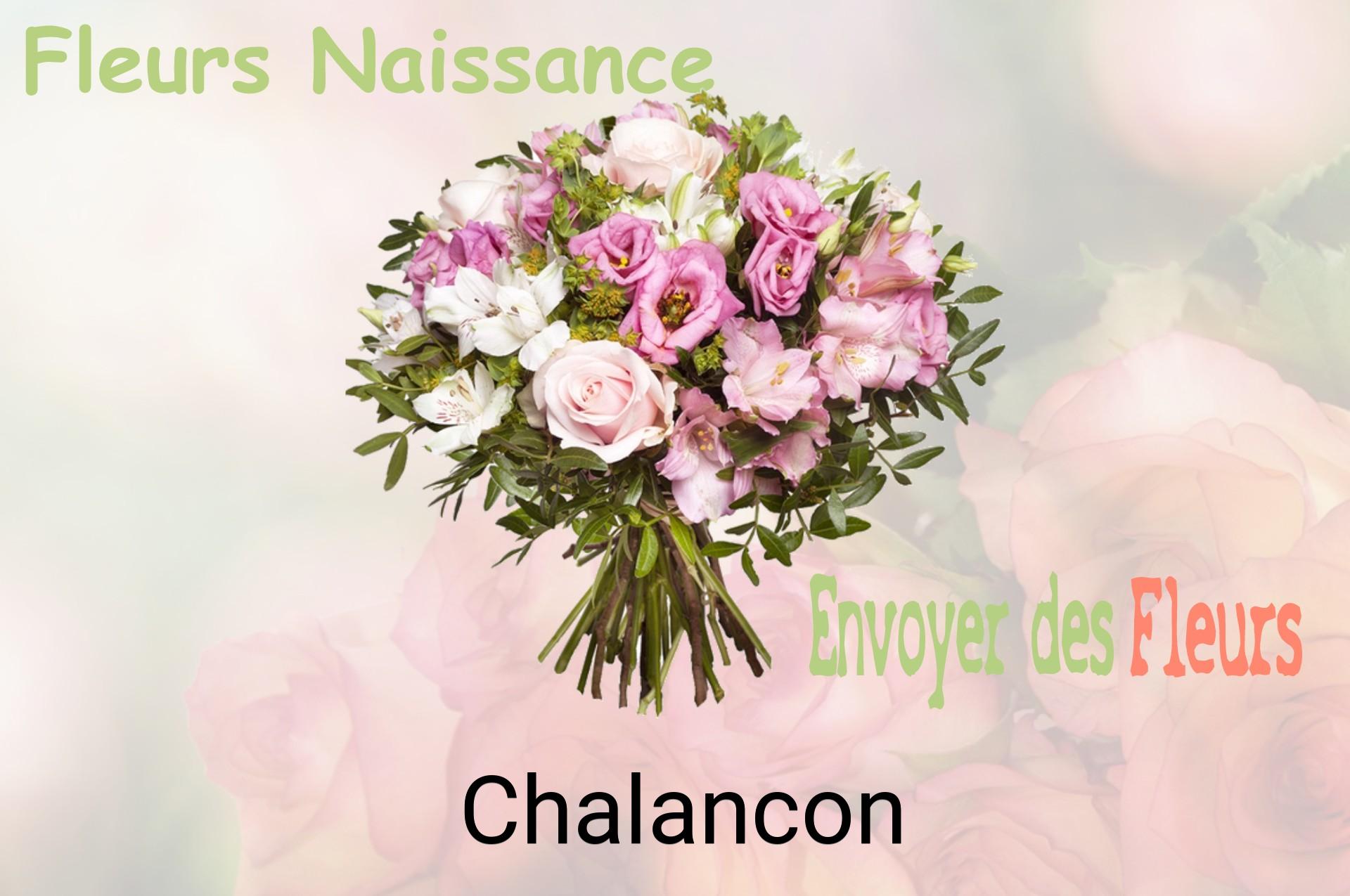 Bouquet de fleurs de naissance livré à Chalancon